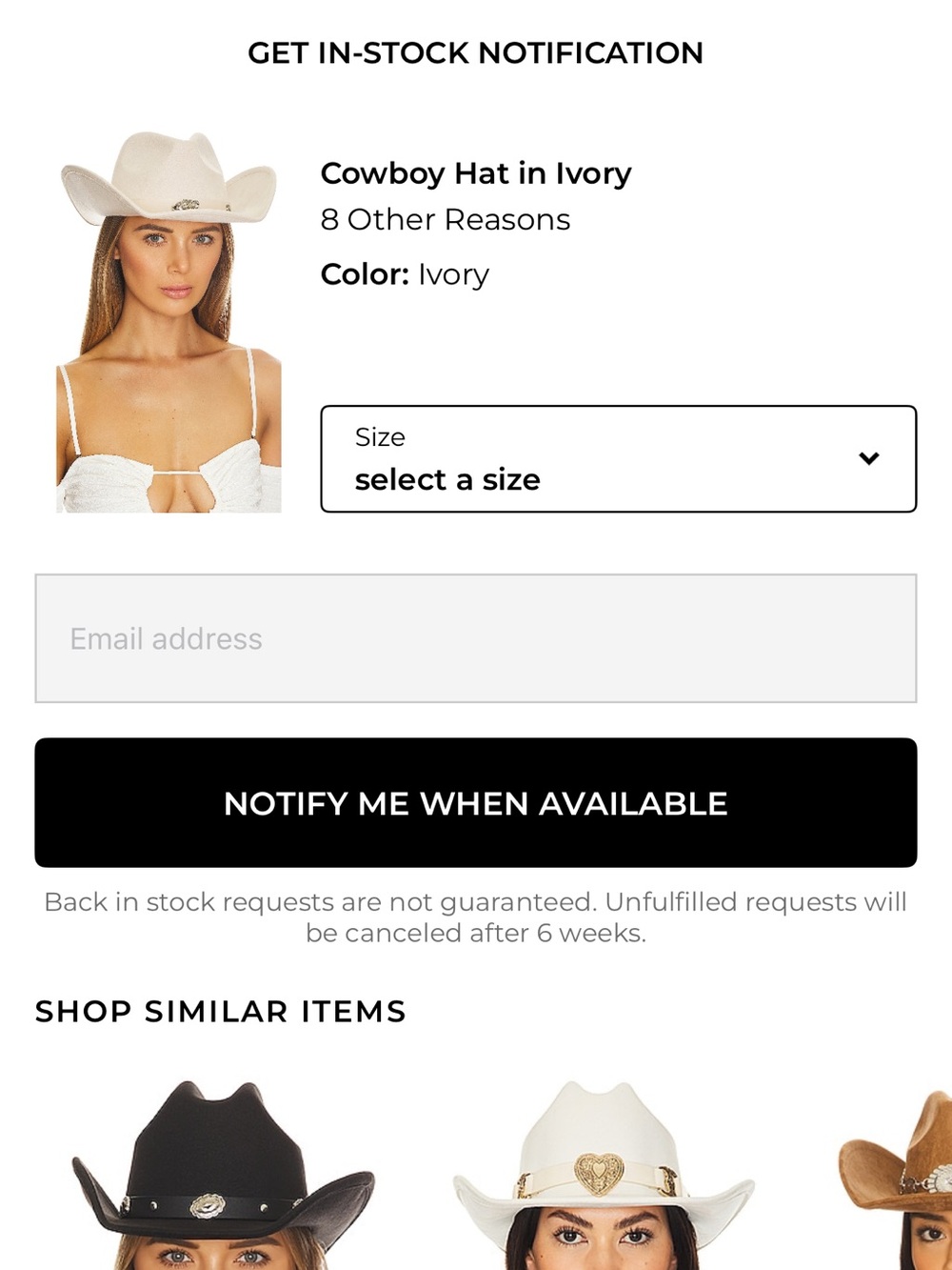 REVOLVE HATS NWT 3 lack of color 2 are 8 other reasons!!! amazing deal